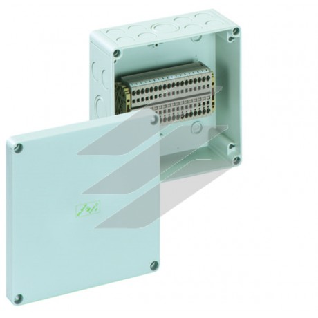 Корпус RK 4/18 SL -18x4² (182х180х90), клема пружинна 18пол.х4мм², полістирол, метрич. введення, IP66, Spelsberg